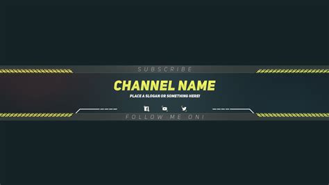 Premium Youtube Banner Template Photoshop Template Youtube