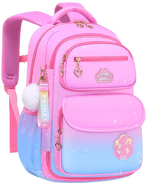 Aursear Pink School Backpacks For Girls Kids School Bookbag Girls