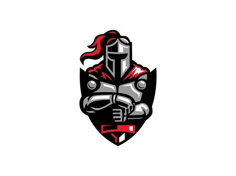 Simple Knight Logo Design Warrior Logo Knight Logo Football Logo Design
