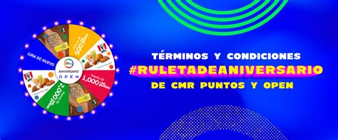Ruleta Aniversario Open Y Cmr Puntos Perú