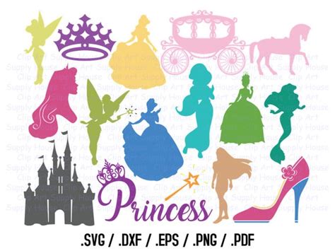 Princess SVG Clipart Cricut Clipart Design File Princess | Etsy