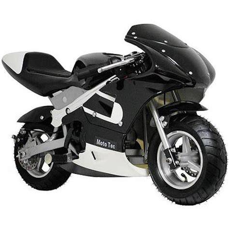 Mototec 33cc 2 Stroke Gas Powered Pocket Bike Mini Motorcycle Black