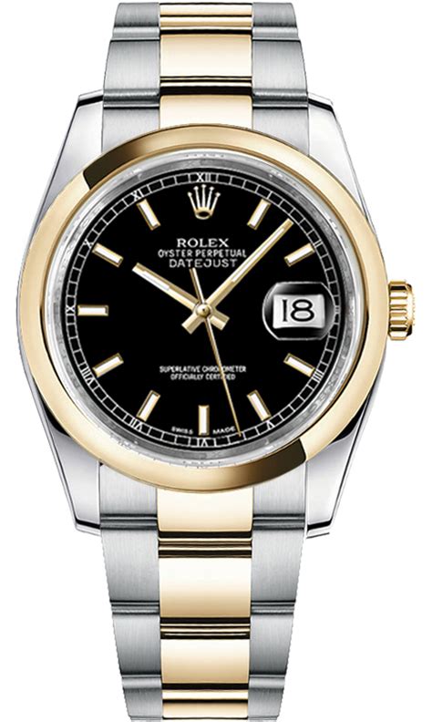 The oyster perpetual datejust is available in a broad. 116203 Rolex Oyster Perpetual Datejust 36 Men's Black Dial ...