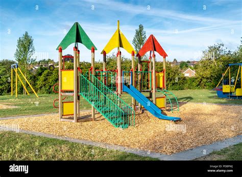 Childrens Playground Equipment Stock Photo Alamy