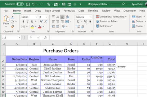 Merge Fields In Excel