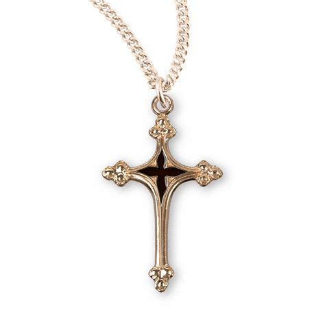 Hmh Religious Kt Gold Over Sterling Silver Crosses