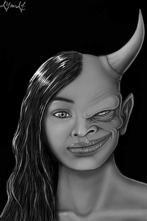 Half Girl Half Demon By Yanapa On Deviantart