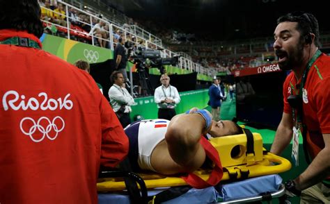French Gymnast Suffers Gruesome Leg Injury On Vault The Washington Post