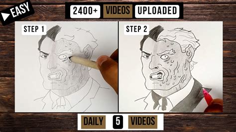How To Draw Two Face Two Face Pencil Sketch Two Face Easy Drawing