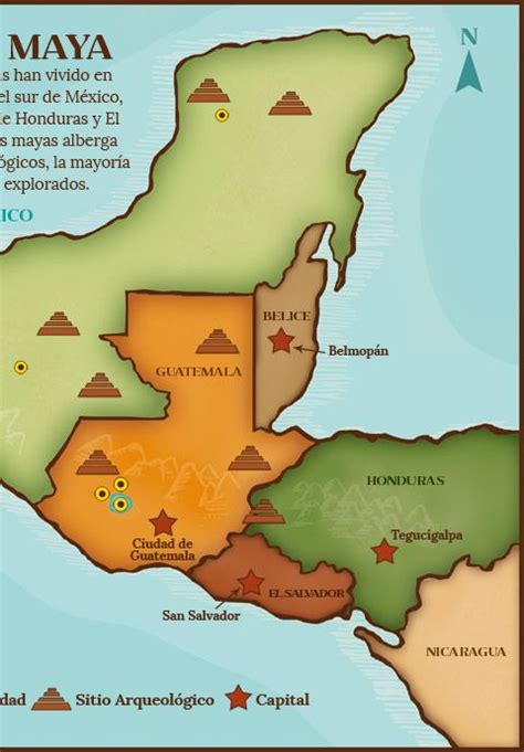 El Mundo Maya Viviendo El Tiempo Maya Interactive Map Maya Maya