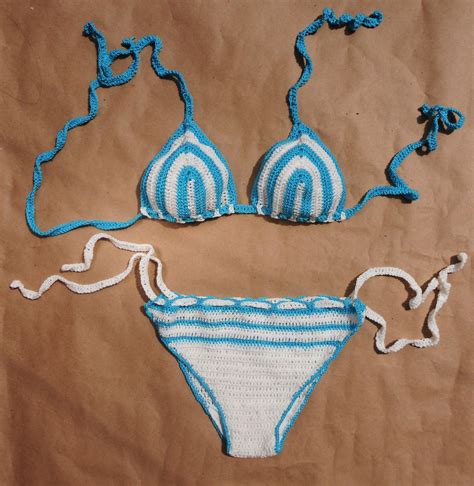 Crochet Bathing Suitswimsuit Handmade Bikini Set Swimwear 2016