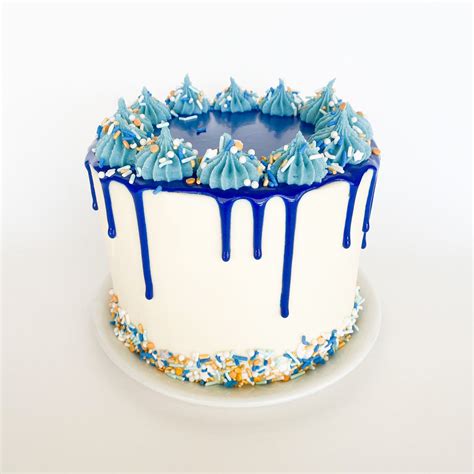 Blue Drip Cake Dolce Bakery