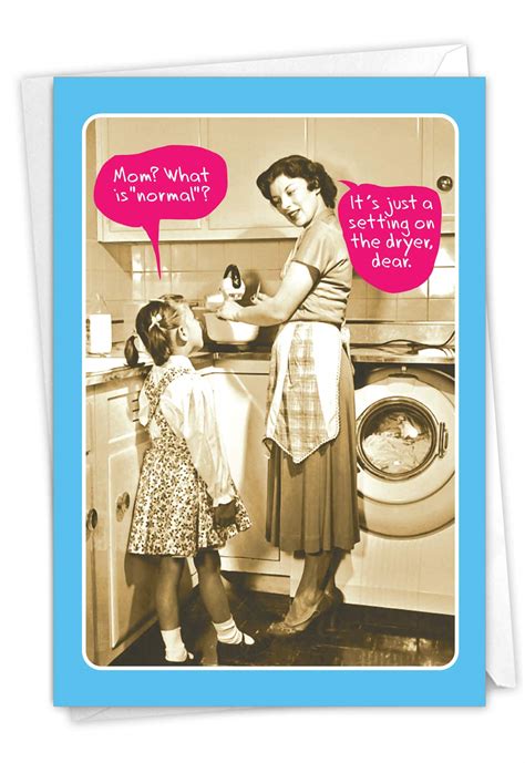 Buy Nobleworks Normal Mom Funny Birthday Card For Mothers Vintage