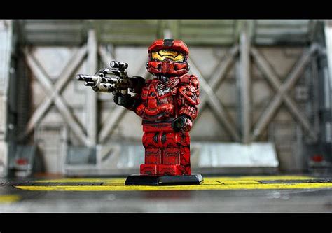 Halo 4 Red Team Custom Minifigure Custom Lego Minifigures