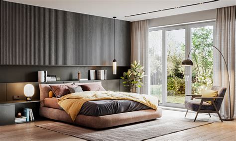 3d Rendering Of An Elegant Bedroom Stock Photo Download Image Now