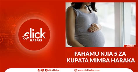 Fahamu Njia Za Kupata Mimba Haraka ClickHabari