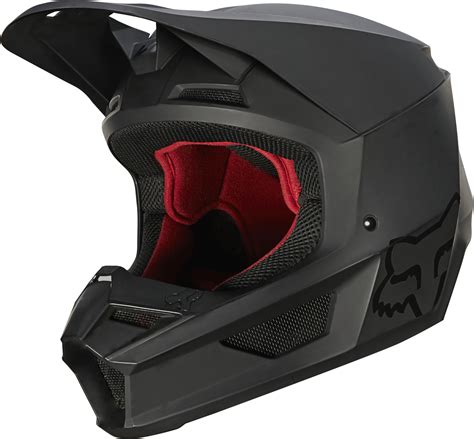 Fox 2021 V1 Matte Mx Helmet Ece Mt Black Fox