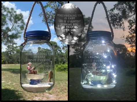 Solar lights for graves are a gift that runs off a forever source of energy, our wonderful sun. Cemetery Decoration Solar Light Loss Of Dad Fisherman ...