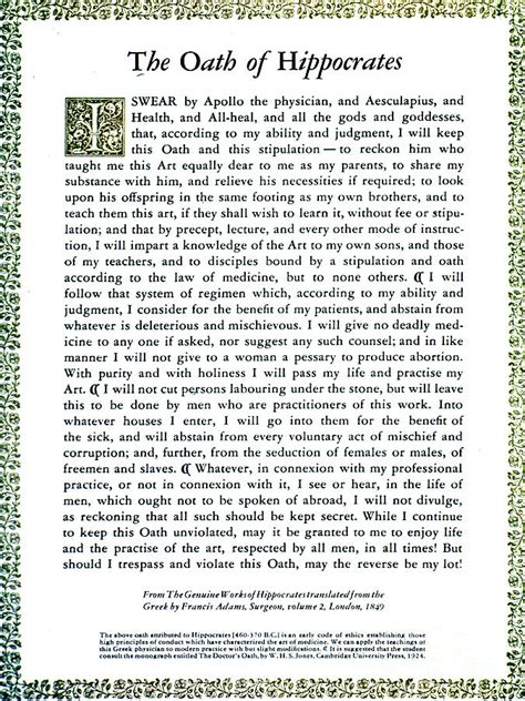 Hippocratic Oath 1938 By Science Source