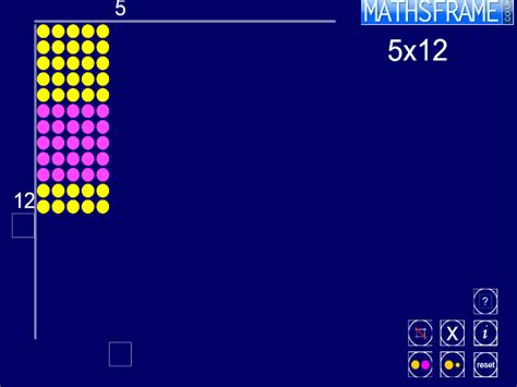 Multiplication Array - Mathsframe - Maths Zone Cool Learning Games