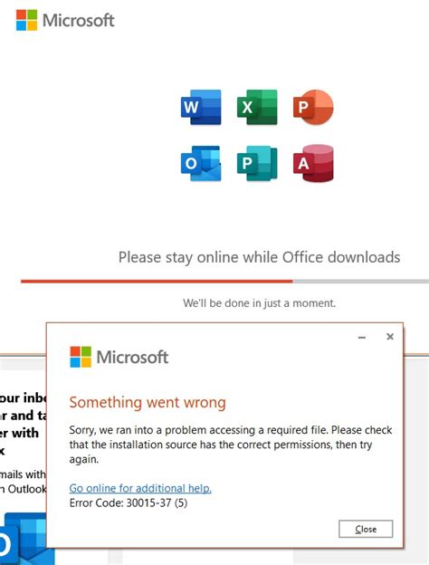 Office 365 Installation Fails With Error 30015 Microsoft Community