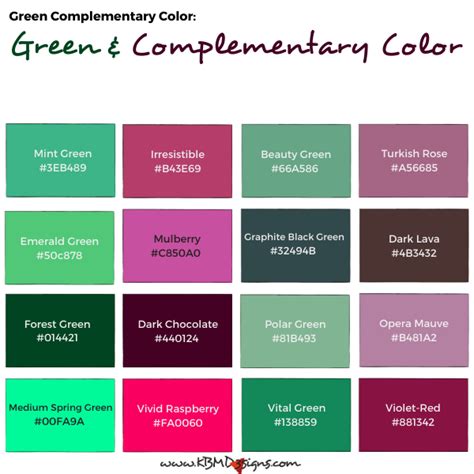 Shades Of Green Color With Names Hex Rgb Cmyk Codes Off