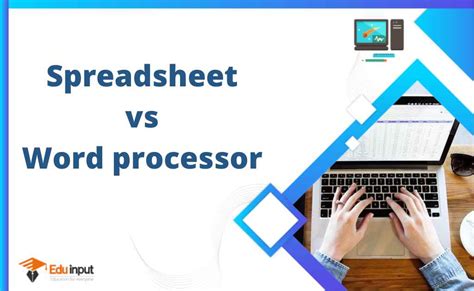 Difference Between Spreadsheet And Word Processor