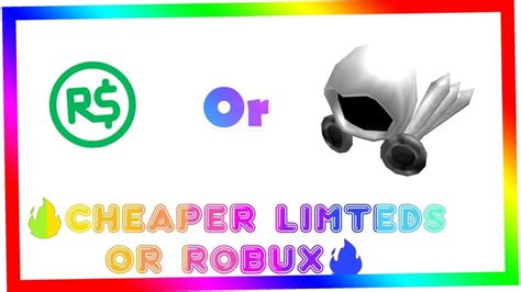 How To Buy Cheaper Limited Itemsrobux Youtube
