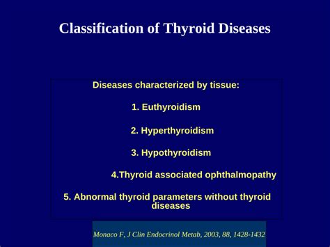 Pdf Suggestions For A New Classification Of Thyroid Diseases