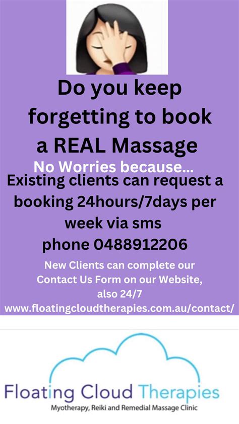 floating cloud therapies myotherapy reiki and remedial massage clinic