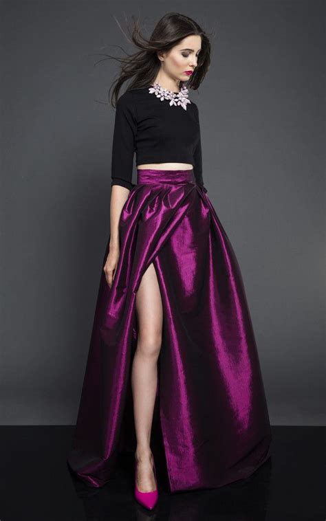 taffeta skirt by kasia miciak long purple skirt cocktail skirts taffeta skirt