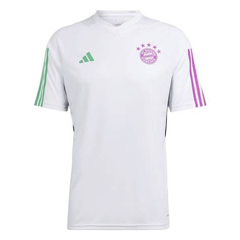 Adidas Bayern Munich Training Shirt 2023 2024 Adults White