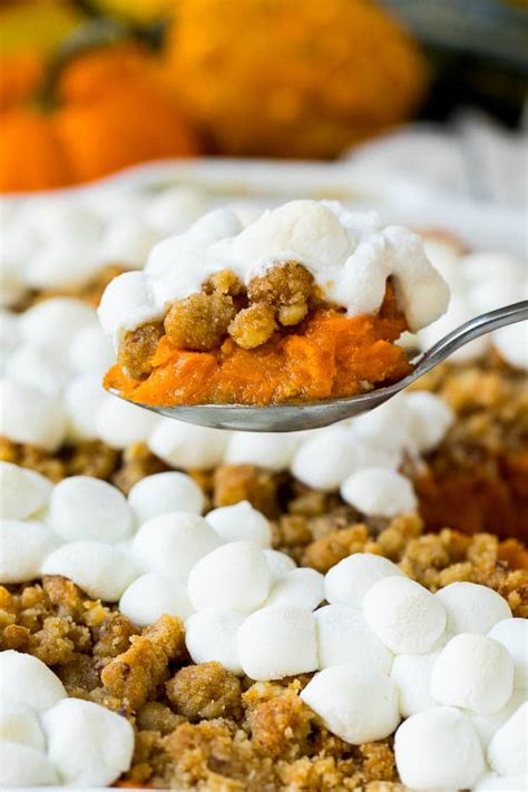 Sweet Potato Casserole With Marshmallows Dinner At The Zoo