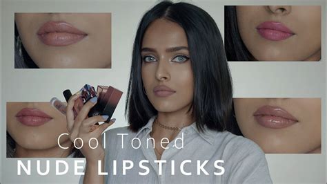 nude lipstick i love cool toned shades for medium skin tone youtube