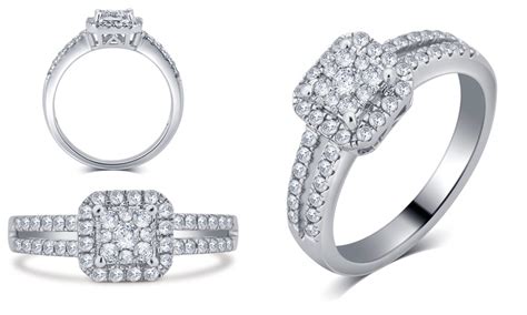 Up To 86 Off On 1 2 CTTW Certified Diamond Ring Groupon Goods