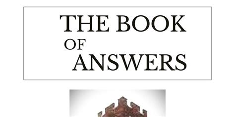 New Cover For The Book Of Answers By Darrow Woods