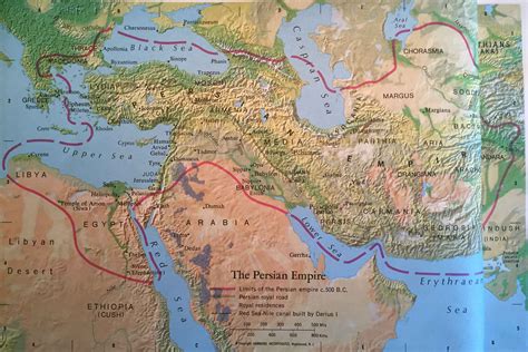 Bible Map The Persian Empire World Events And The Bible