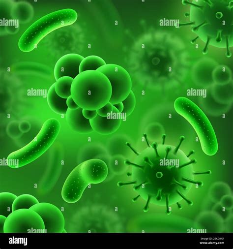 Bacteria And Germs Or Viruses Virology And Microbiology Science