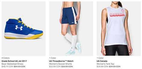 under armour canada sale save up to 40 off outlet canadian freebies coupons deals
