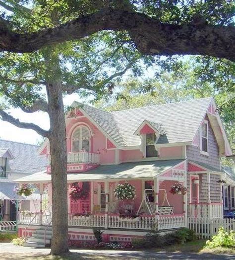 pink house pink houses cute cottage victorian cottage