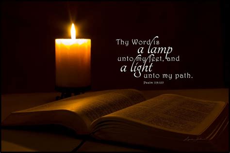 Thy word is a lamp unto my feet, and a light unto my path. Thy Word is a Lamp to my Feet and a Light unto my Path - 12 x 18 inch wall art - Scripture Wall ...