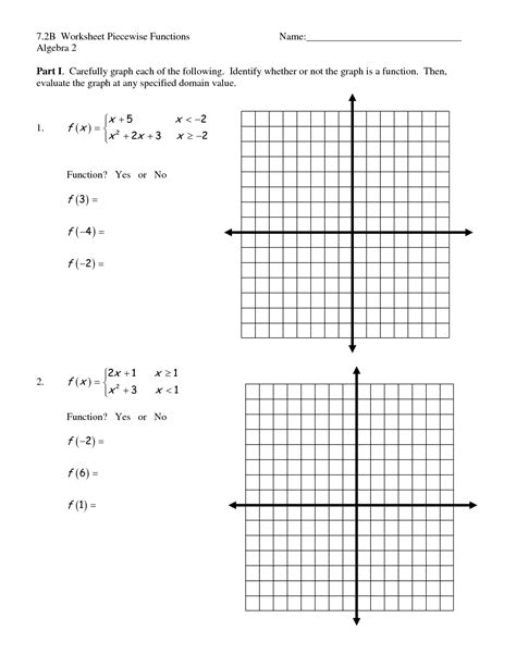 17 Best Images Of Graph Functions Worksheets Algebra Function Tables