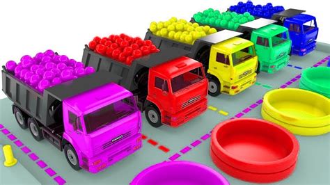 These slide puzzles are designed with no distracting sounds or time limits, thus allowing your child to concentrate. Kids Learn Colors with Dump Truck Toys - Learning Colors and Forms for Children - YouTube