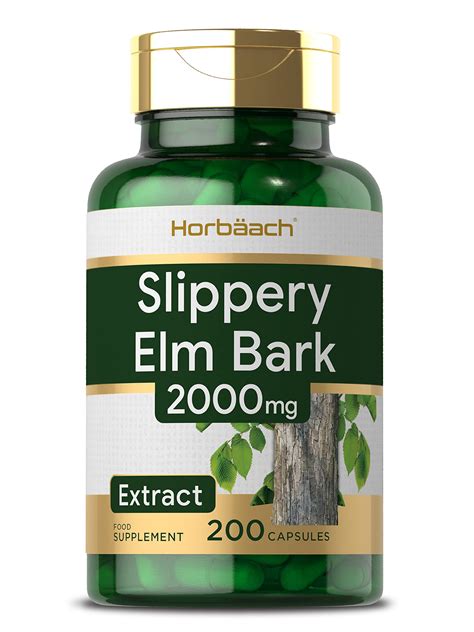Buy Slippery Elm S 2000mg 200 Powder S No Artificial Preservatives By Horbaach Online At