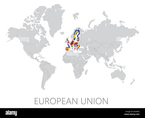 European Union Map Cut Out Stock Images And Pictures Alamy