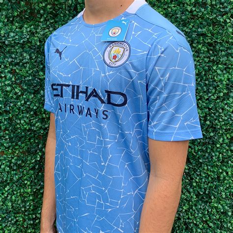 Manchester City Home Soccer Jersey 2021 Summer Sale Etsy