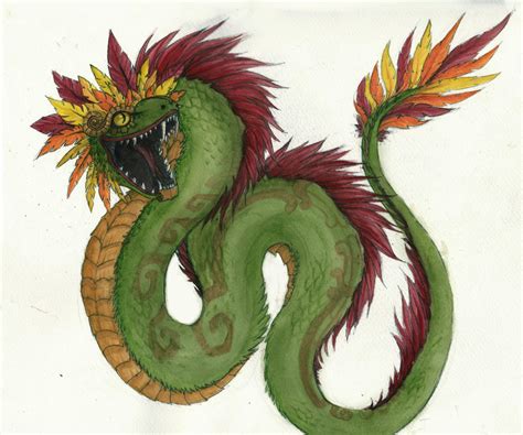 Quetzalcoatl The Feathered Serpent By Abandonskull On Deviantart