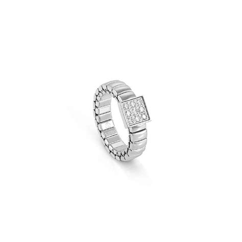 Xte Life Steel And Cz Square Ring Xsmall Nomination Extension