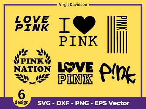 Love Pink Cricut Love Pink Svg Bundle Love Pink Clip Art Bundle