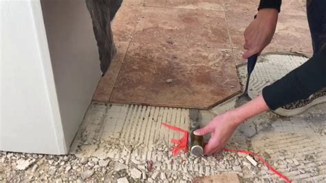 How To Remove Tile Mortar And Lathe From A Subfloor Youtube